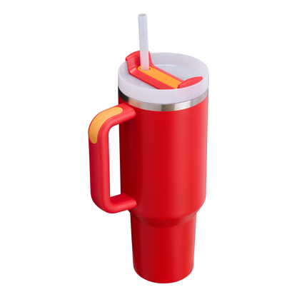 Car-Cup Friendly The Quencher H2.0 Flowstate Tumbler D050X - Premium Stainless Steel Straw Cup for All-Day Hydration Detail
