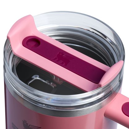 Car-Cup Friendly The Quencher H2.0 Flowstate Tumbler D050X - Premium Stainless Steel Straw Cup for All-Day Hydration Detail