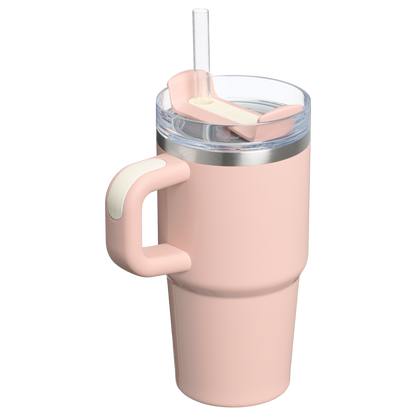 Double-Wall Vacuum The Quencher H2.O Flowstate Tumbler with Handle | Stanley Create D309N - 40oz Large Capacity Car-Cup Friendly Quencher Detail