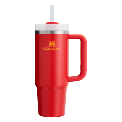 Insulated Travel The Quencher H2.0 Flowstate Tumbler | Stanley Create D331C - Double-Wall Vacuum Insulated Travel Tumbler with Straw Detail