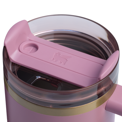 Insulated Travel The Quencher H2.0 Flowstate Tumbler | Stanley Create D331C - Double-Wall Vacuum Insulated Travel Tumbler with Straw Detail