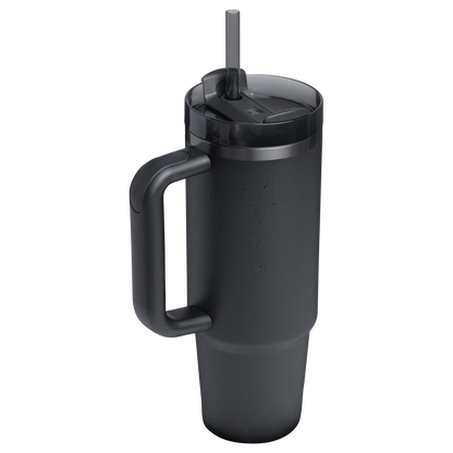 Insulated Travel The Quencher H2.0 Flowstate Tumbler | Stanley Create D331C - Double-Wall Vacuum Insulated Travel Tumbler with Straw Detail