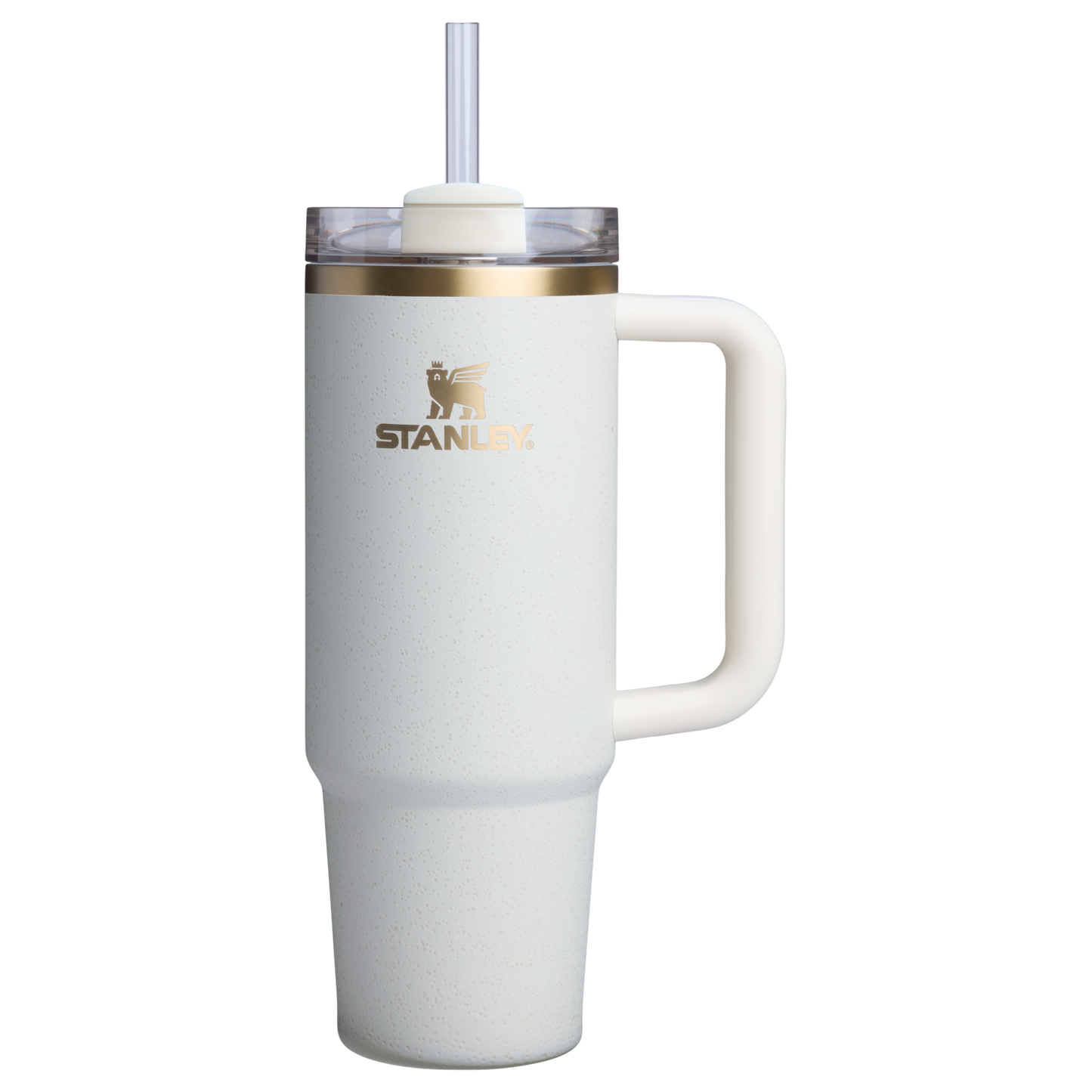 Large Capacity The Quencher H2.0 Flowstate Tumbler D051L - Premium Stainless Steel Straw Cup for All-Day Hydration - Cream Moon