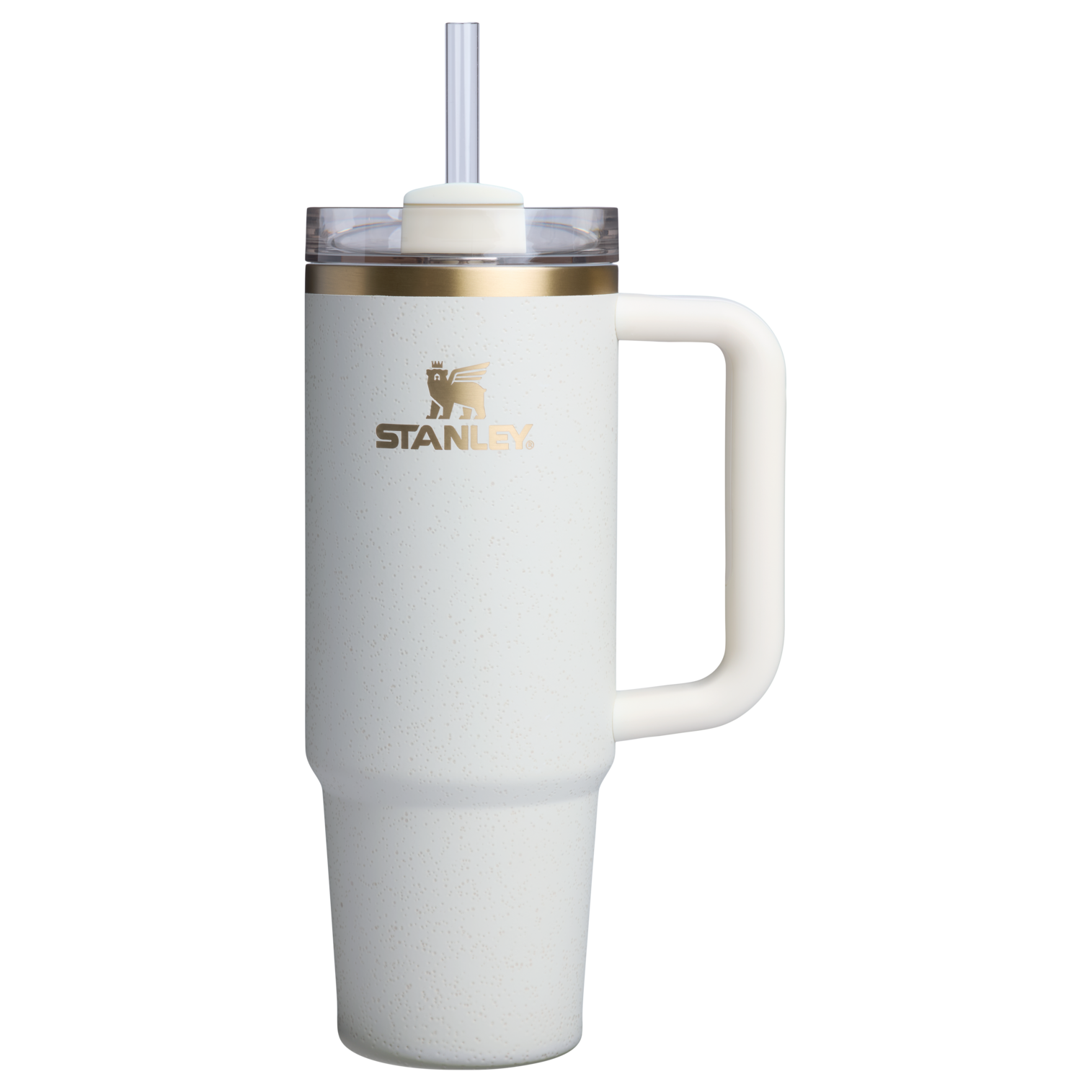 Large Capacity The Quencher H2.0 Flowstate Tumbler D051L - Premium Stainless Steel Straw Cup for All-Day Hydration - Cream Moon