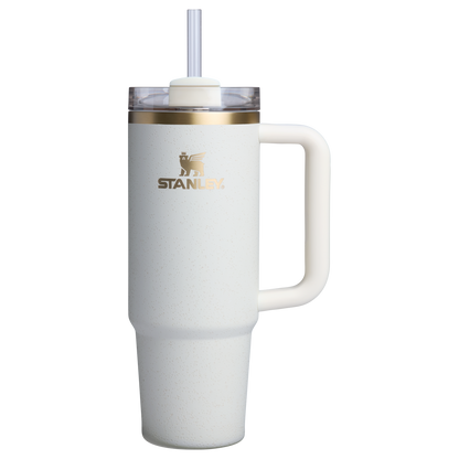 Large Capacity The Quencher H2.0 Flowstate Tumbler D051L - Premium Stainless Steel Straw Cup for All-Day Hydration - Cream Moon