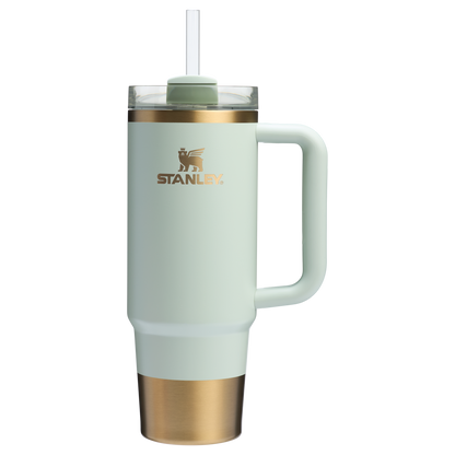 Insulated Travel The Quencher H2.0 Flowstate Tumbler | Stanley Create D331C - Double-Wall Vacuum Insulated Travel Tumbler with Straw Detail