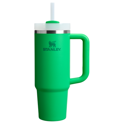 Insulated Travel The Quencher H2.0 Flowstate Tumbler | Stanley Create D331C - Double-Wall Vacuum Insulated Travel Tumbler with Straw - Meadow