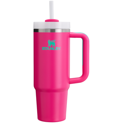 Insulated Travel The Quencher H2.0 Flowstate Tumbler | Stanley Create D331C - Double-Wall Vacuum Insulated Travel Tumbler with Straw Detail