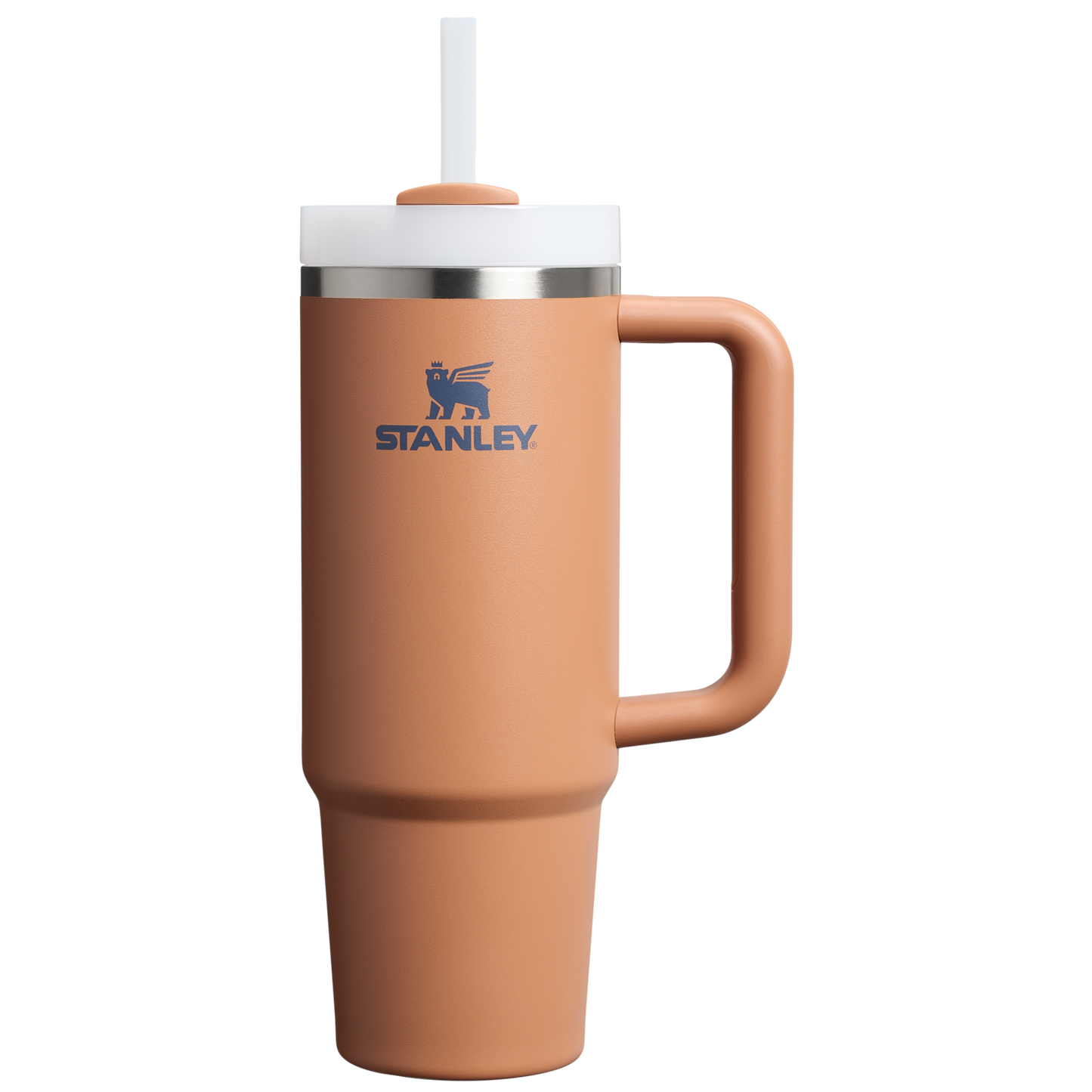 Insulated Travel The Quencher H2.0 Flowstate Tumbler | Stanley Create D331C - Double-Wall Vacuum Insulated Travel Tumbler with Straw - Toast