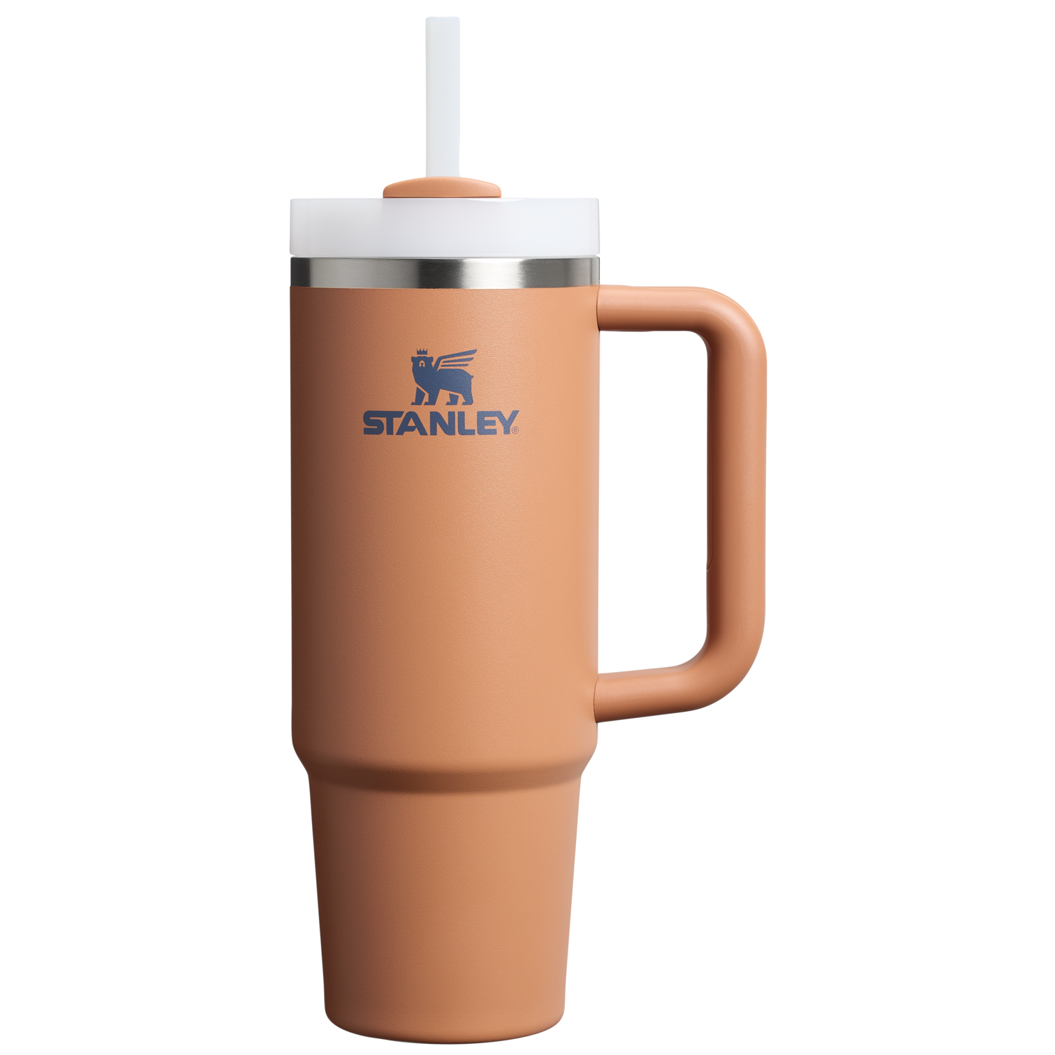 Insulated Travel The Quencher H2.0 Flowstate Tumbler | Stanley Create D331C - Double-Wall Vacuum Insulated Travel Tumbler with Straw - Toast