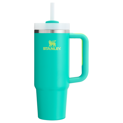 Insulated Travel The Quencher H2.0 Flowstate Tumbler | Stanley Create D331C - Double-Wall Vacuum Insulated Travel Tumbler with Straw Detail