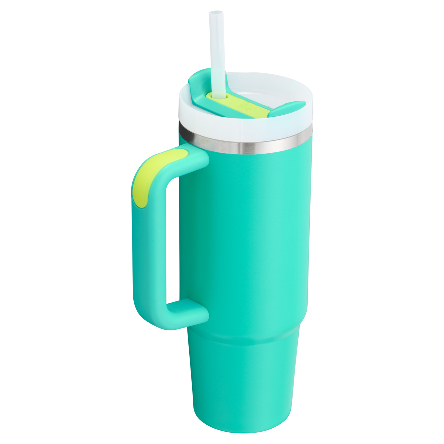 Insulated Travel The Quencher H2.0 Flowstate Tumbler | Stanley Create D331C - Double-Wall Vacuum Insulated Travel Tumbler with Straw Detail