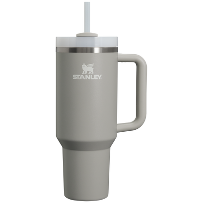 Car-Cup Friendly The Quencher H2.0 Flowstate Tumbler D050X - Premium Stainless Steel Straw Cup for All-Day Hydration - Ash