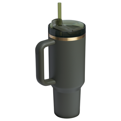 Splash-Resistant FlowState The Quencher H2.0 Flowstate Tumbler  | Stanley Create D332L - 40oz Large Capacity Car-Cup Friendly Quencher Detail