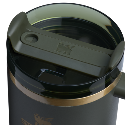 Splash-Resistant FlowState The Quencher H2.0 Flowstate Tumbler  | Stanley Create D332L - 40oz Large Capacity Car-Cup Friendly Quencher Detail