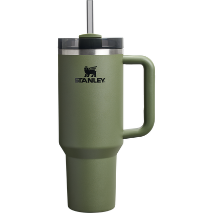 Car-Cup Friendly The Quencher H2.0 Flowstate Tumbler D050X - Premium Stainless Steel Straw Cup for All-Day Hydration - Dried Pine