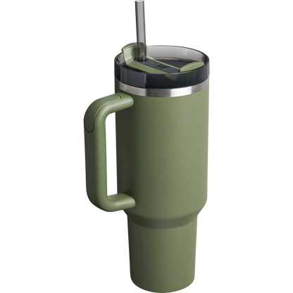 Splash-Resistant FlowState The Quencher H2.0 Flowstate Tumbler  | Stanley Create D332L - 40oz Large Capacity Car-Cup Friendly Quencher Detail