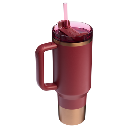Splash-Resistant FlowState The Quencher H2.0 Flowstate Tumbler  | Stanley Create D332L - 40oz Large Capacity Car-Cup Friendly Quencher Detail