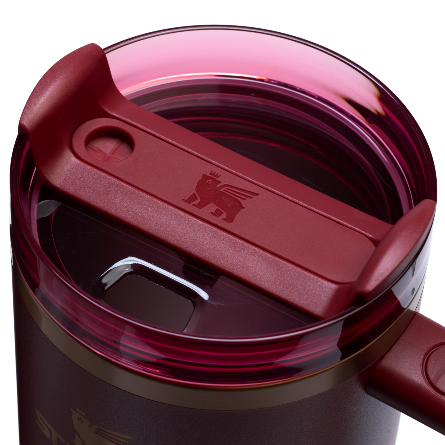Splash-Resistant FlowState The Quencher H2.0 Flowstate Tumbler  | Stanley Create D332L - 40oz Large Capacity Car-Cup Friendly Quencher Detail