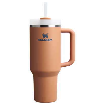Car-Cup Friendly The Quencher H2.0 Flowstate Tumbler D050X - Premium Stainless Steel Straw Cup for All-Day Hydration - Toast