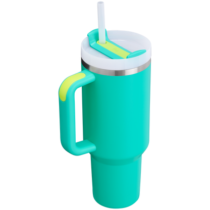 Car-Cup Friendly The Quencher H2.0 Flowstate Tumbler D050X - Premium Stainless Steel Straw Cup for All-Day Hydration Detail