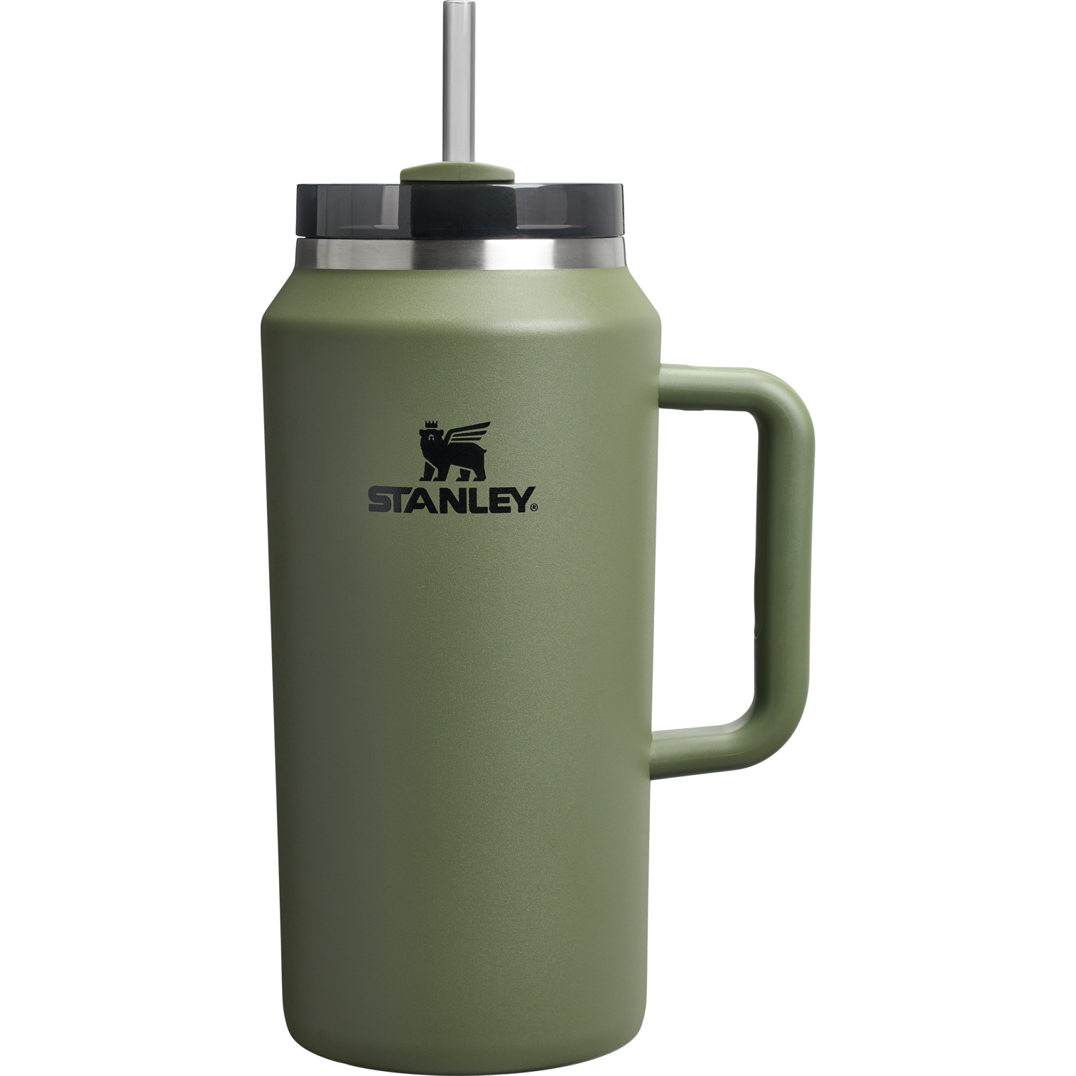 Splash-Resistant FlowState The Quencher H2.0 Flowstate Tumbler D033Q - Double-Wall Vacuum Insulated Travel Tumbler with Straw - Dried Pine