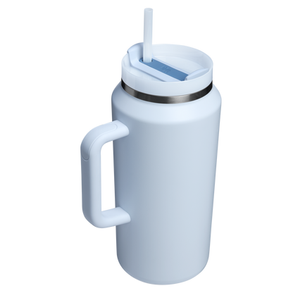 Splash-Resistant FlowState The Quencher H2.0 Flowstate Tumbler D033Q - Double-Wall Vacuum Insulated Travel Tumbler with Straw Detail
