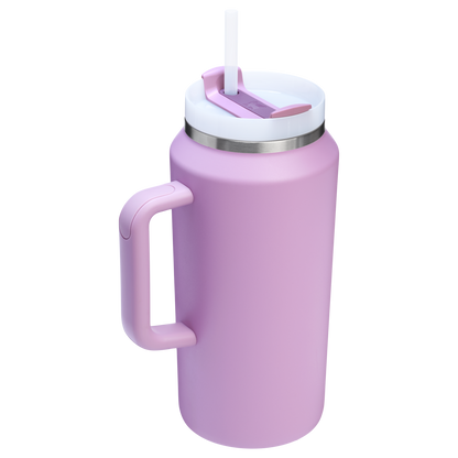 Splash-Resistant FlowState The Quencher H2.0 Flowstate Tumbler D033Q - Double-Wall Vacuum Insulated Travel Tumbler with Straw Detail