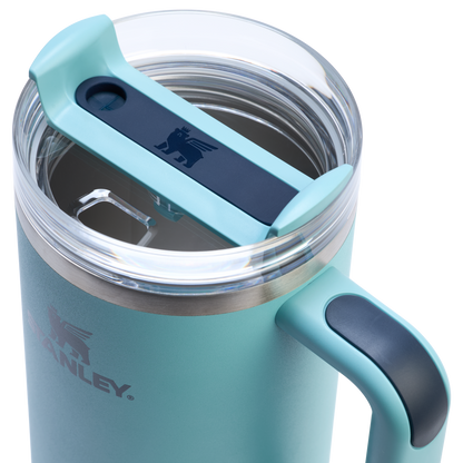 Splash-Resistant FlowState The Quencher H2.0 Flowstate Tumbler  | Stanley Create D332L - 40oz Large Capacity Car-Cup Friendly Quencher Detail