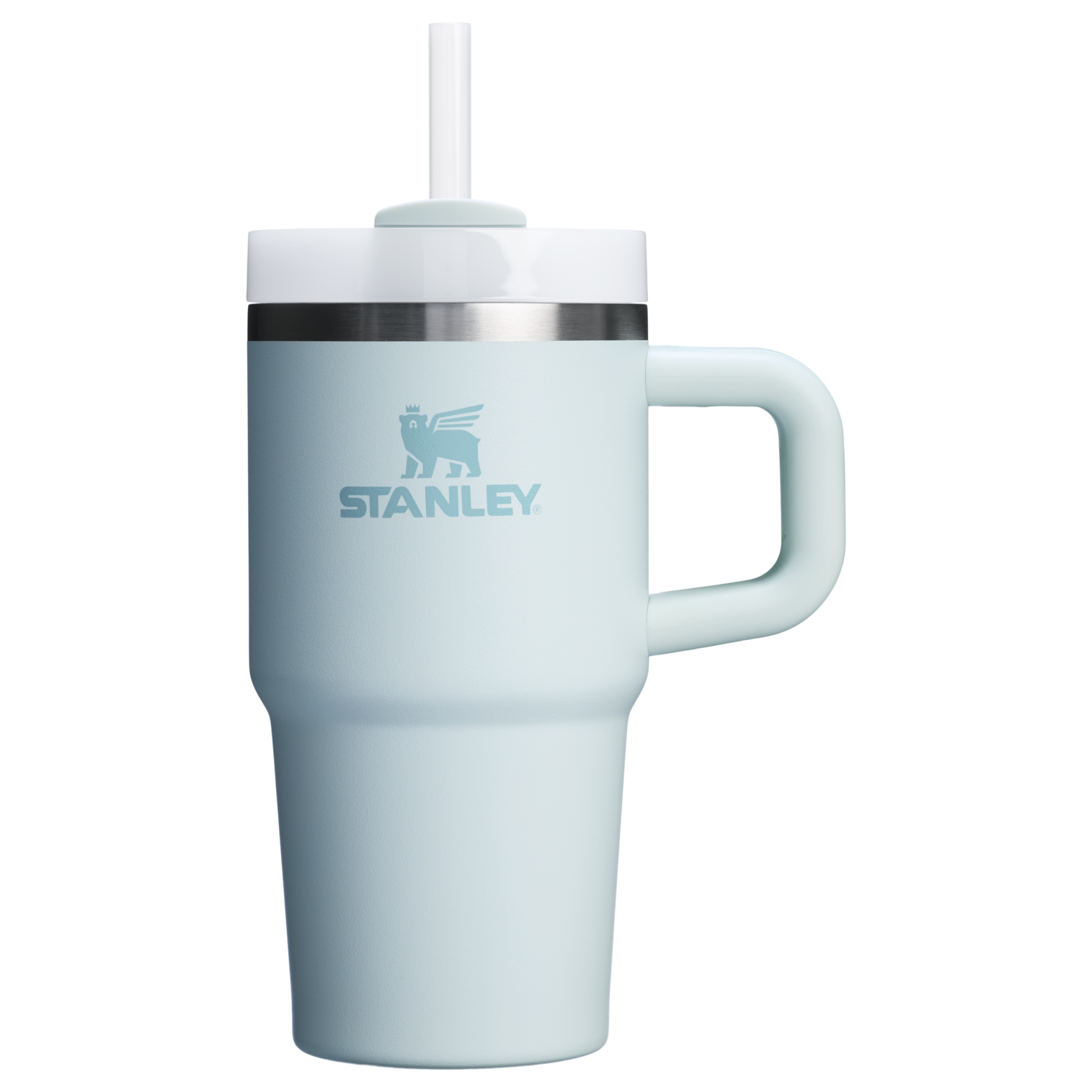 Double-Wall Vacuum The Quencher H2.O Flowstate Tumbler with Handle | Stanley Create D309N - 40oz Large Capacity Car-Cup Friendly Quencher - Meadow