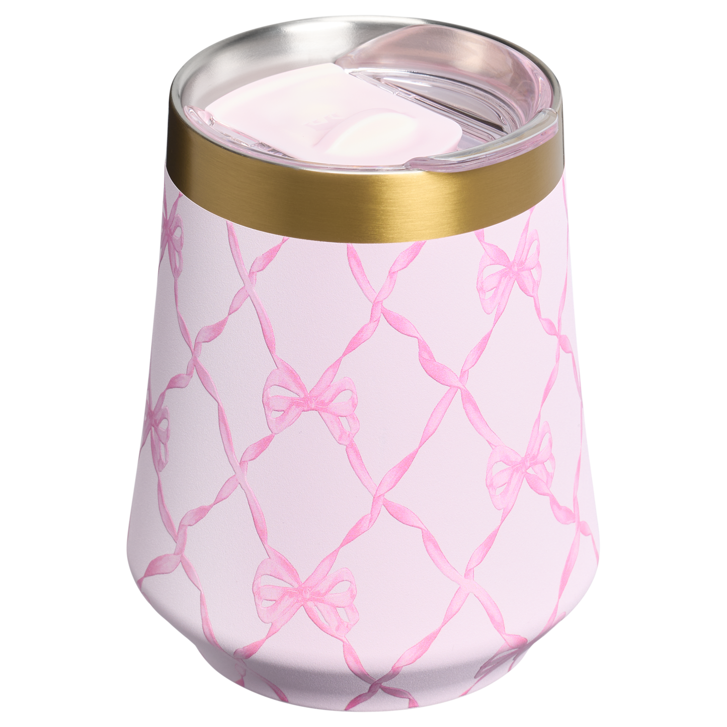 Shatterproof Luxury Stanley 1913 x LoveShackFancy Holiday Reserve Wine Tumbler D367F - Elegant Stemless Vacuum Insulated Wine Tumbler Detail