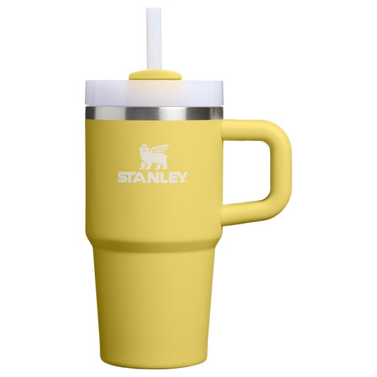Insulated Travel The Quencher H2.O Flowstate Tumbler | Stanley Create D274S - Double-Wall Vacuum Insulated Travel Tumbler with Straw - Daffodil