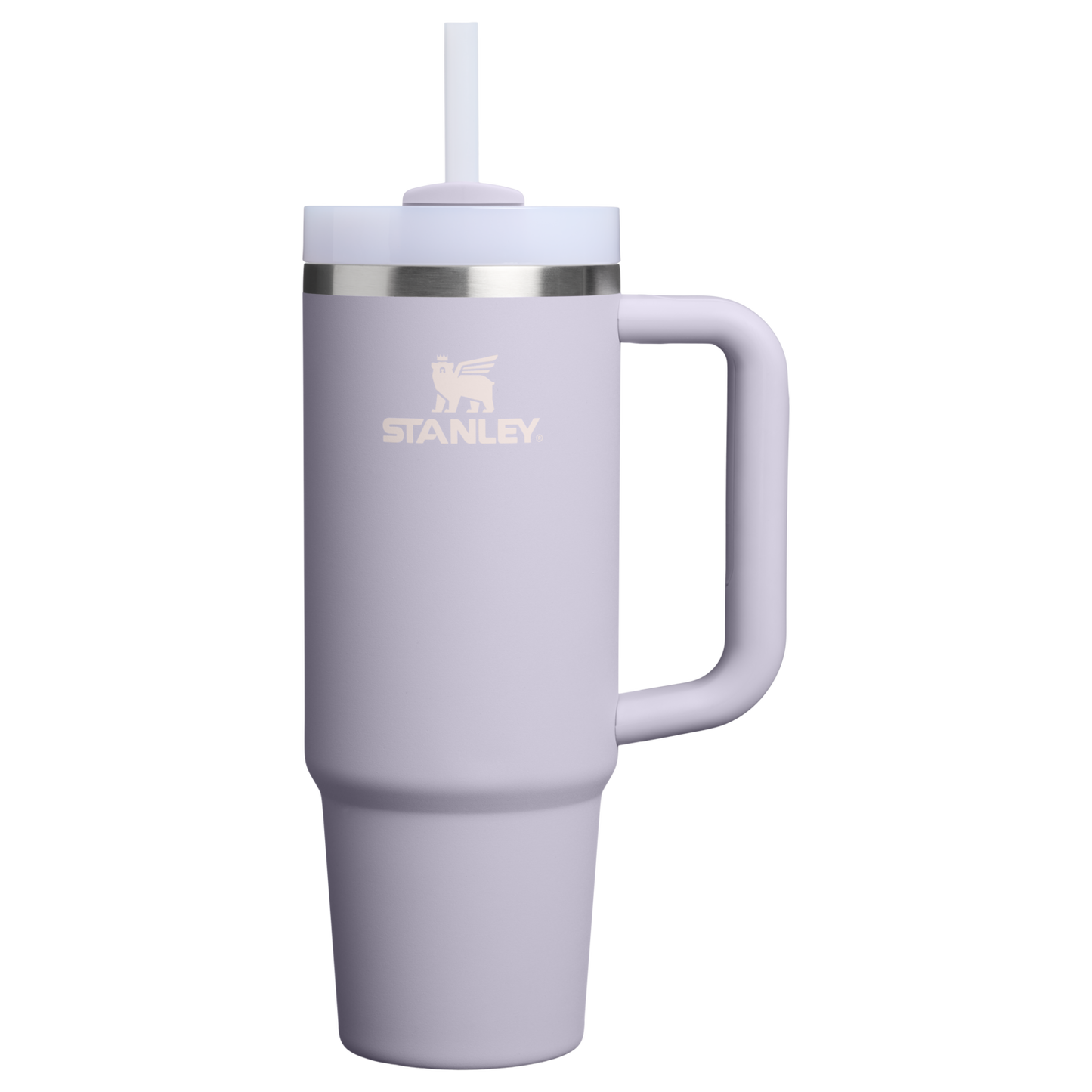 Insulated Travel The Quencher H2.0 Flowstate Tumbler | Stanley Create D331C - Double-Wall Vacuum Insulated Travel Tumbler with Straw - Purple Dust