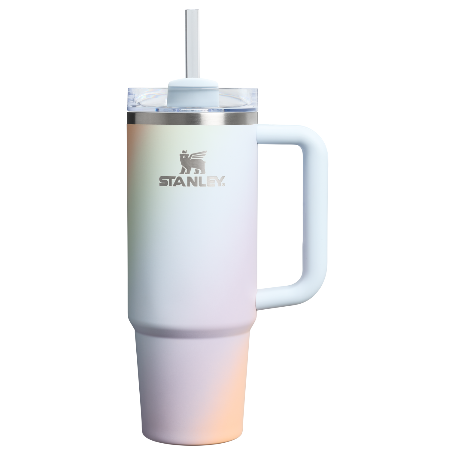 Large Capacity The Quencher H2.0 Flowstate Tumbler D051L - Premium Stainless Steel Straw Cup for All-Day Hydration - Sunrise Spiral