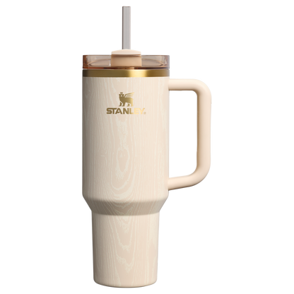 Large Capacity The Cheers & Cheer Quencher H2.0 Flowstate Tumbler D188Q - 40oz Large Capacity Car-Cup Friendly Quencher - Birch Woodgrain