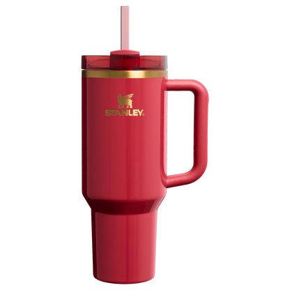 Large Capacity The Cheers & Cheer Quencher H2.0 Flowstate Tumbler D188Q - 40oz Large Capacity Car-Cup Friendly Quencher - Holly Berry Gloss