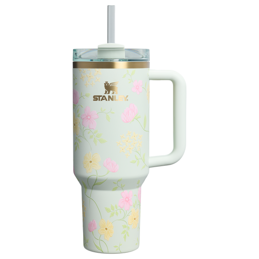 Large Capacity The Easter Quencher H2.0 Flowstate Tumbler D256K - 40oz Large Capacity Car-Cup Friendly Quencher - Spring Blossoms