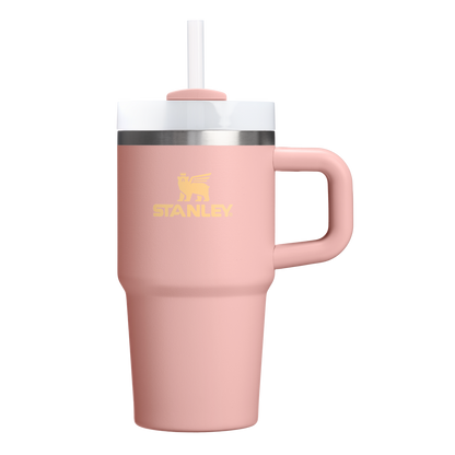 Insulated Travel The Quencher H2.O Flowstate Tumbler | Stanley Create D274S - Double-Wall Vacuum Insulated Travel Tumbler with Straw - Peach Rose