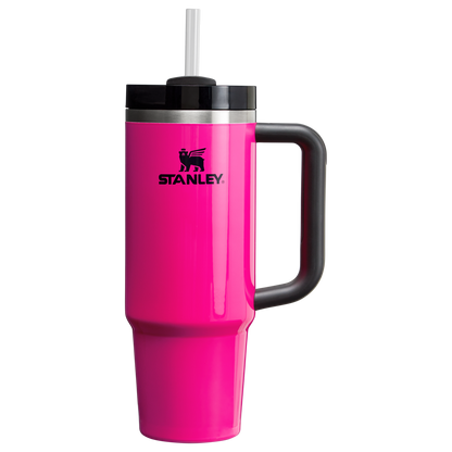 Insulated Travel The Quencher H2.0 Flowstate Tumbler | Stanley Create D331C - Double-Wall Vacuum Insulated Travel Tumbler with Straw Detail