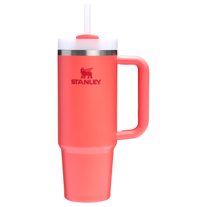 Large Capacity The Quencher H2.0 Flowstate Tumbler D051L - Premium Stainless Steel Straw Cup for All-Day Hydration - Hot Coral