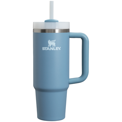 Insulated Travel The Quencher H2.0 Flowstate Tumbler | Stanley Create D331C - Double-Wall Vacuum Insulated Travel Tumbler with Straw Detail