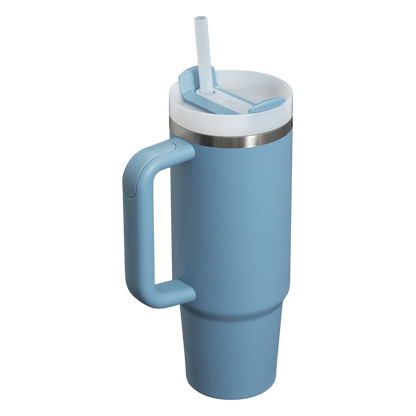 Insulated Travel The Quencher H2.0 Flowstate Tumbler | Stanley Create D331C - Double-Wall Vacuum Insulated Travel Tumbler with Straw Detail