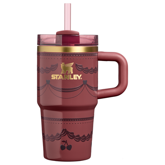 Car-Cup Friendly The Valentine’s Day Quencher H2.0  Flowstate Tumbler D234X - FlowState 3-Position Lid Insulated Travel Mug - Red Velvet Cake