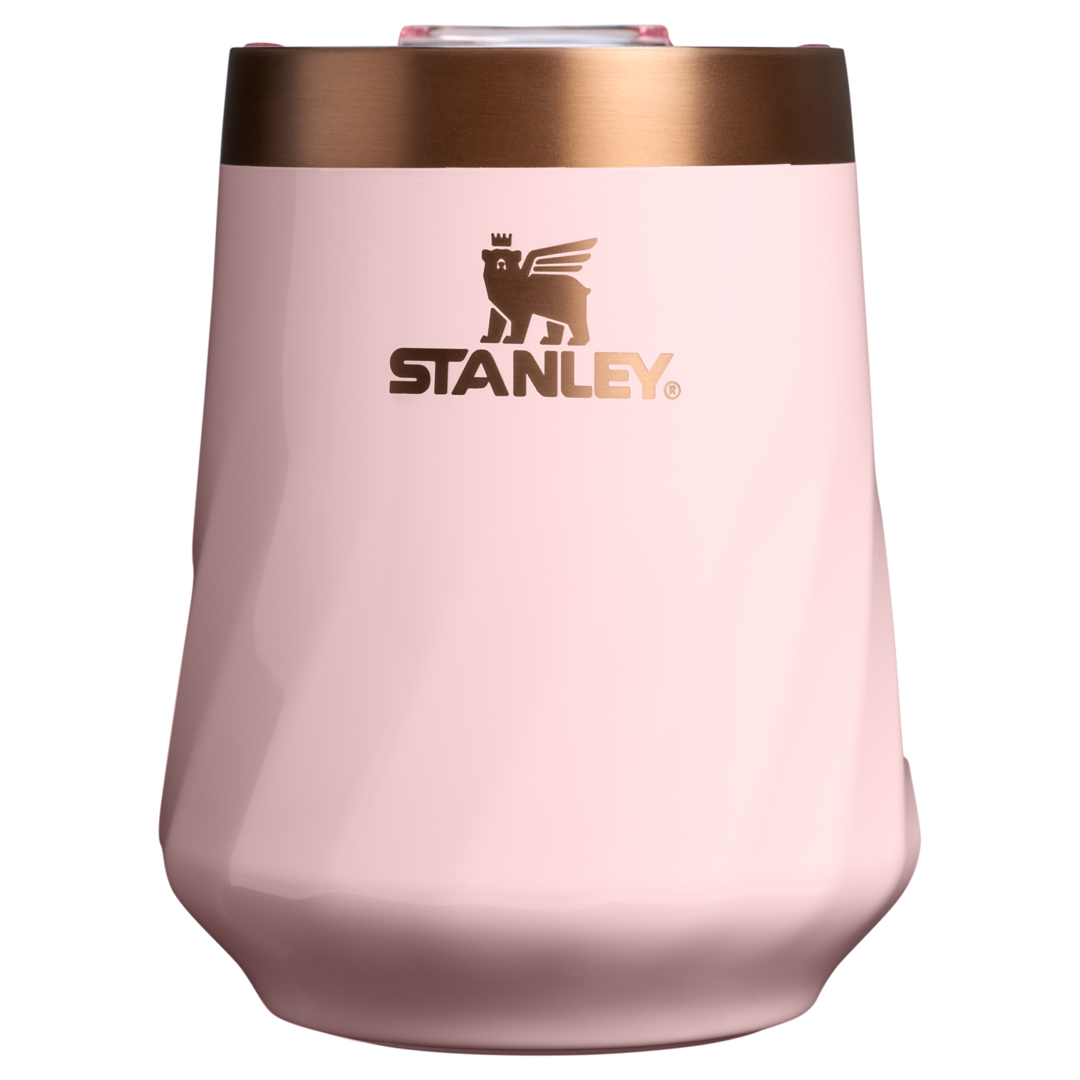 Elegant Stemless The Valentine’s Day Textured Reserve Wine Tumbler D233K - Reserve Collection Stainless Steel Whiskey Cup - Pink Velvet Gloss