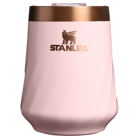 Elegant Stemless The Valentine’s Day Textured Reserve Wine Tumbler D233K - Reserve Collection Stainless Steel Whiskey Cup - Pink Velvet Gloss